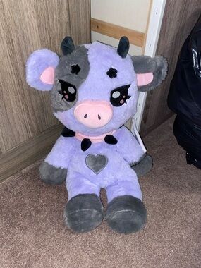 Ube the Goth Cow Sugarbell Pal jumbo plush